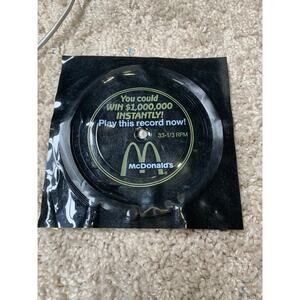 1988 McDonald's promotional vinyl record (flexi-disc)"Million Dollar Menu Song"